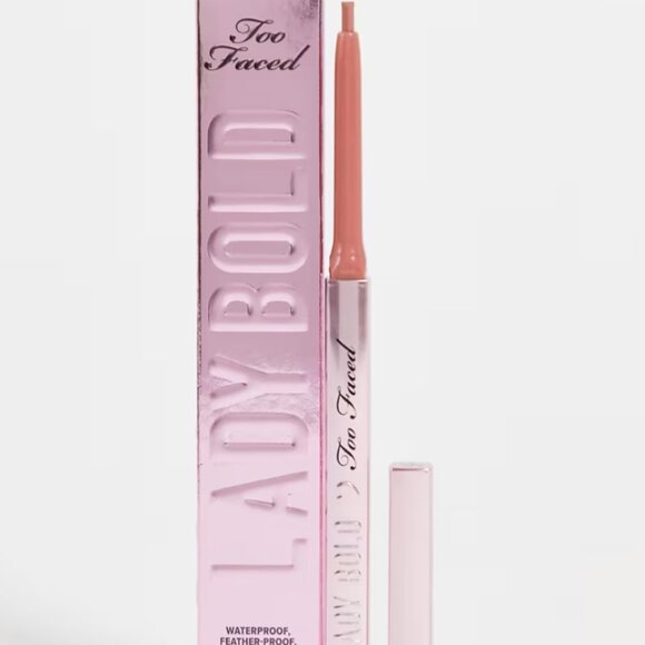 Too Faced Lady Bold Demi-Matte Long-Wear Lip Liner - Badass - Picture 1 of 5